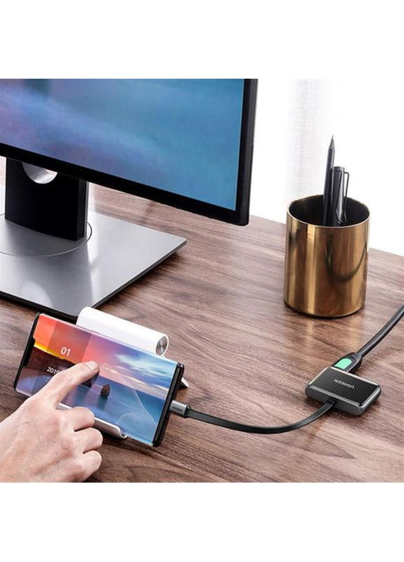 Адаптер CM303 HDMI+VGA - USB Type-C (F/M), Black (70549) Ugreen (370617459)