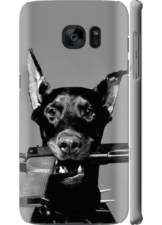 3D пластиковий матовий чохол 'Доберман' для Endorphone Samsung Galaxy S7 Edge G935F (282618548)