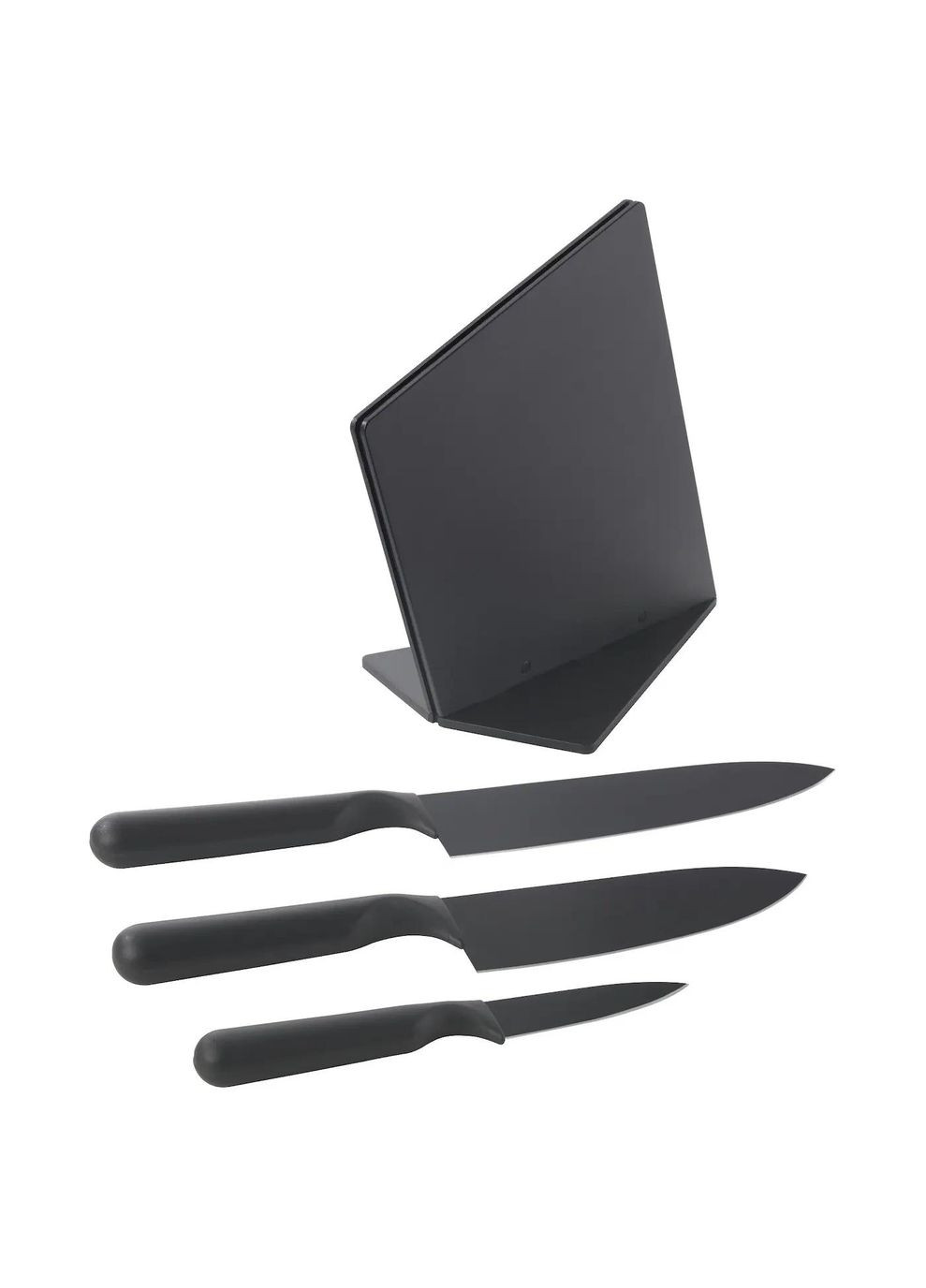 Блок з 3 ножами ІКЕА JAMFORA чорний (10346831) IKEA (267902336)