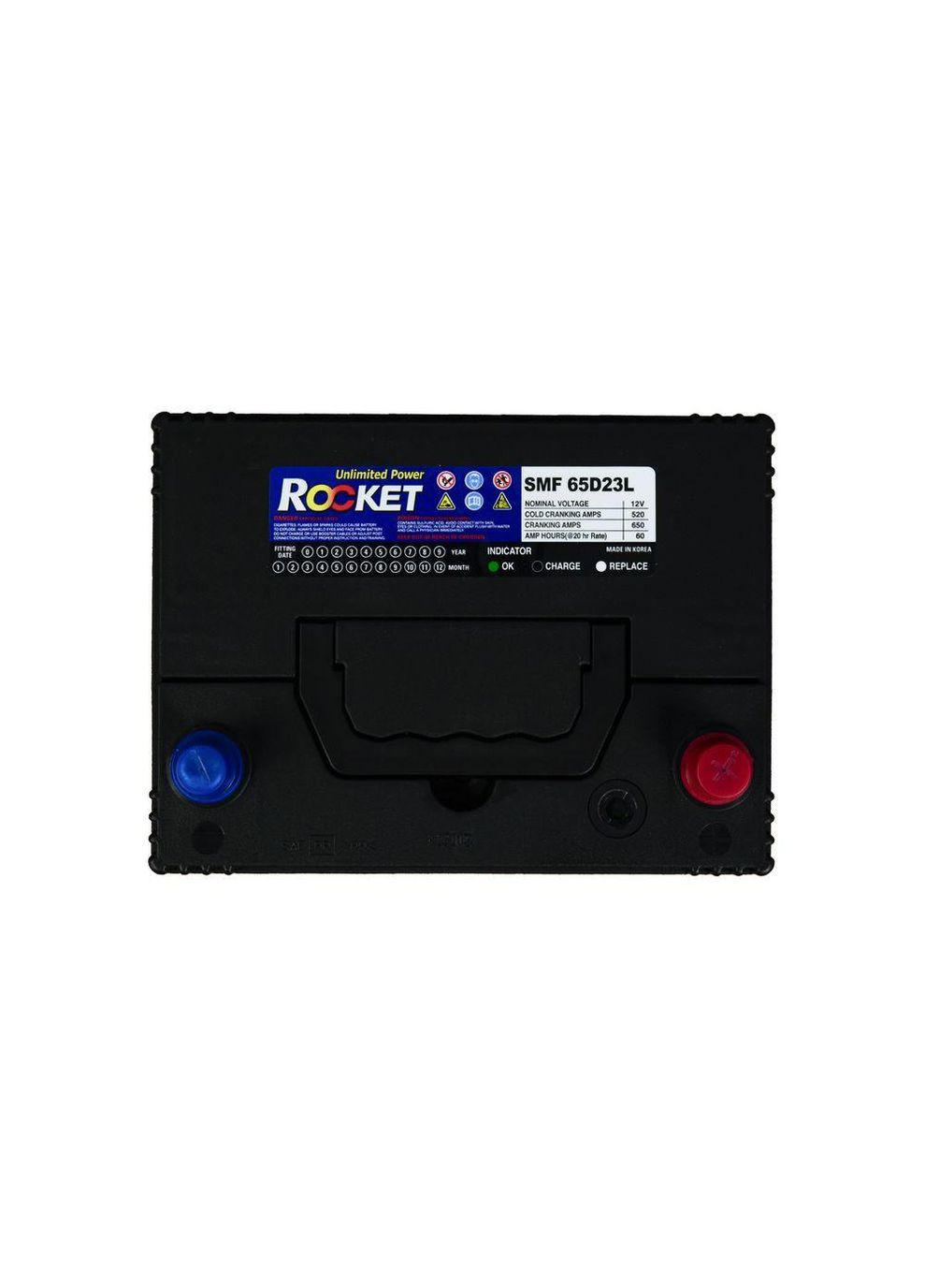 Автомобильный аккумулятор Japan 6СТ-60Ah АзЕ ASIA 520A (CCA) SMF 65D23L Rocket (349807059)
