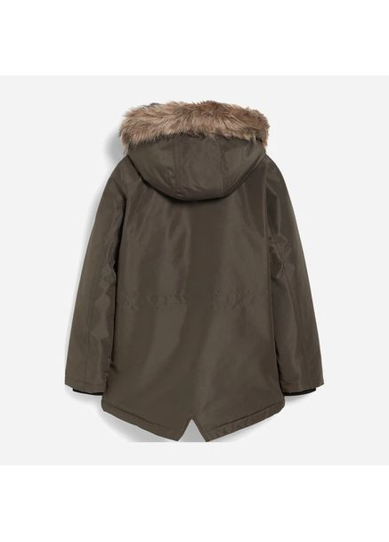 Оливкова (хакі) зимня підліткова зимова куртка-парка для хлопчика C&A