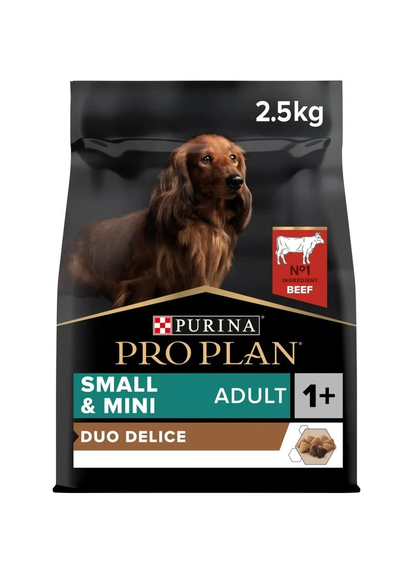 Сухой корм для собак Purina Pro Plan Small&Mini Adult Duo Delice с говядиной 2.5 кг ProPlan (394657222)