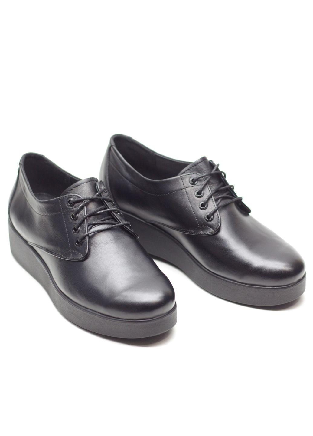 Zlett Туфлі жіночі з натуральної шкіри та збільшеною повнотою чорний з натуральна шкіра, україна — демісезон (316038328)