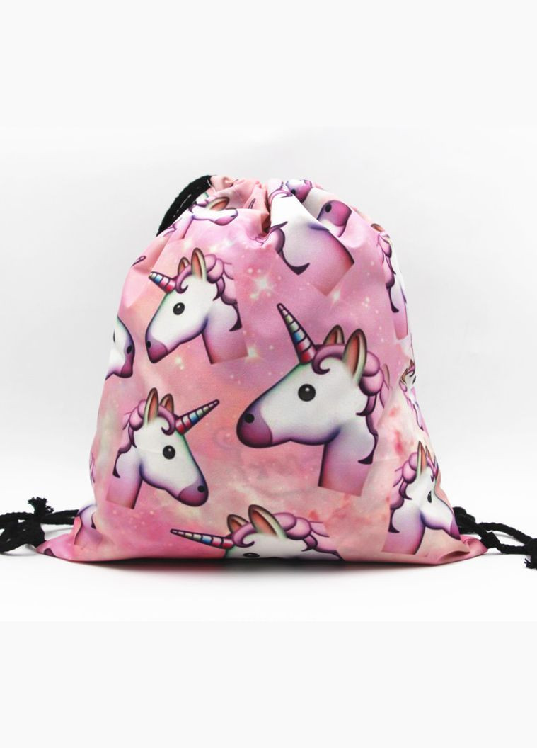 Сумка для взуття Єдиноріг 11363 32х39 см рожева No Brand (364491013)