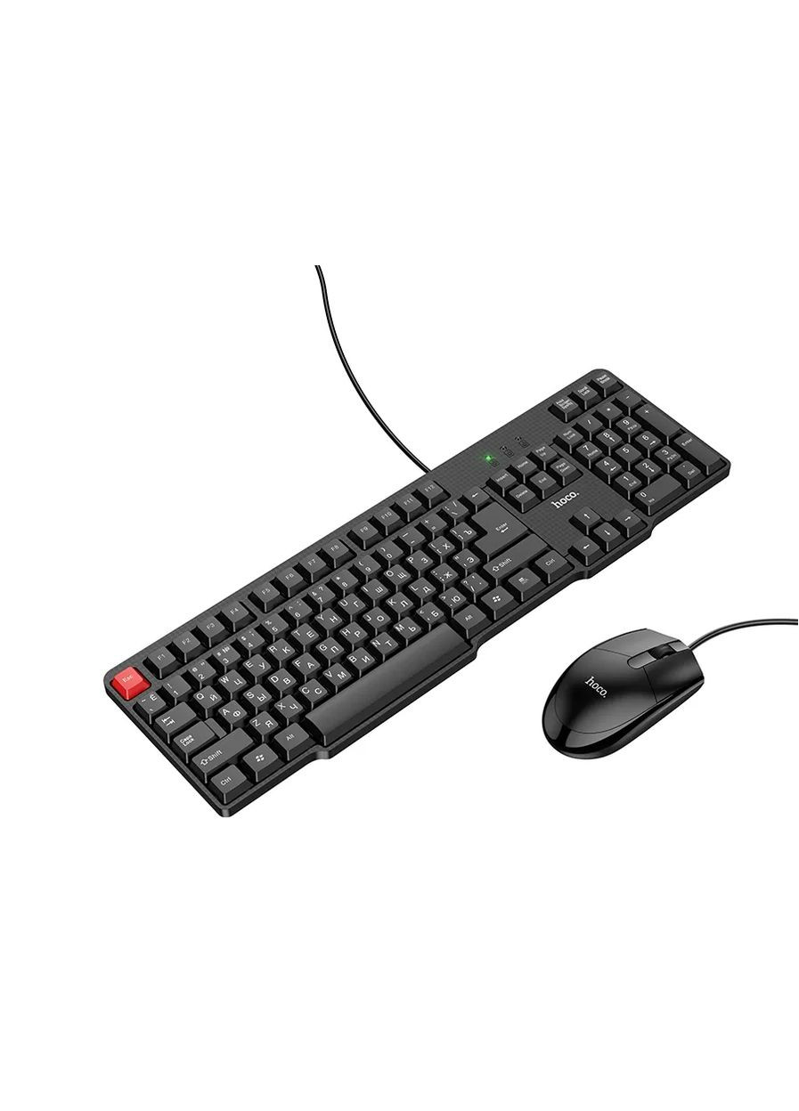 Набор проводной 2в1 GM16 USB Black (клавиатура + мышь) Hoco (325429733)
