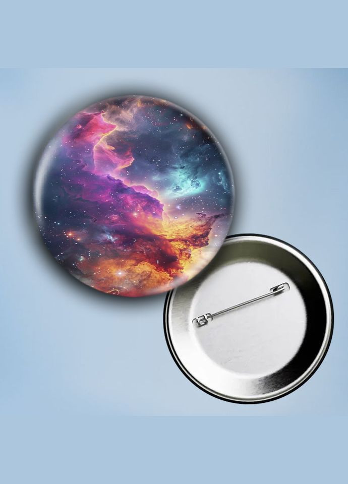 Значок на булавці Космос #14 металевий 56 мм No Brand (304503046)