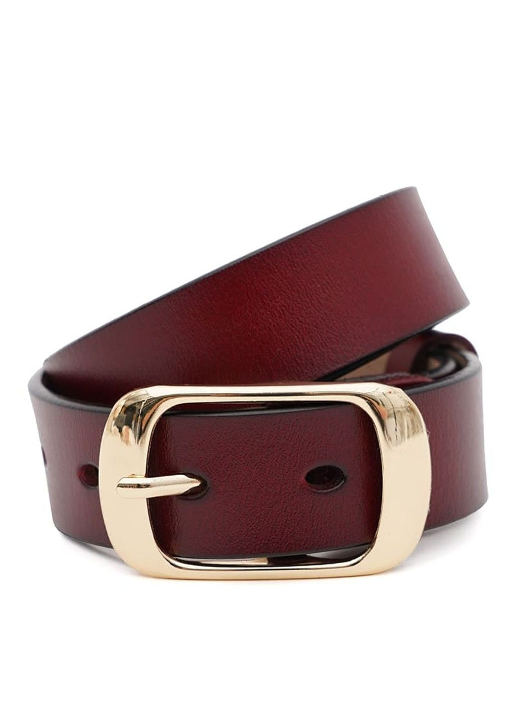 Женский кожаный ремень CV1ZK-008br-goldbrown Borsa Leather (291683159)