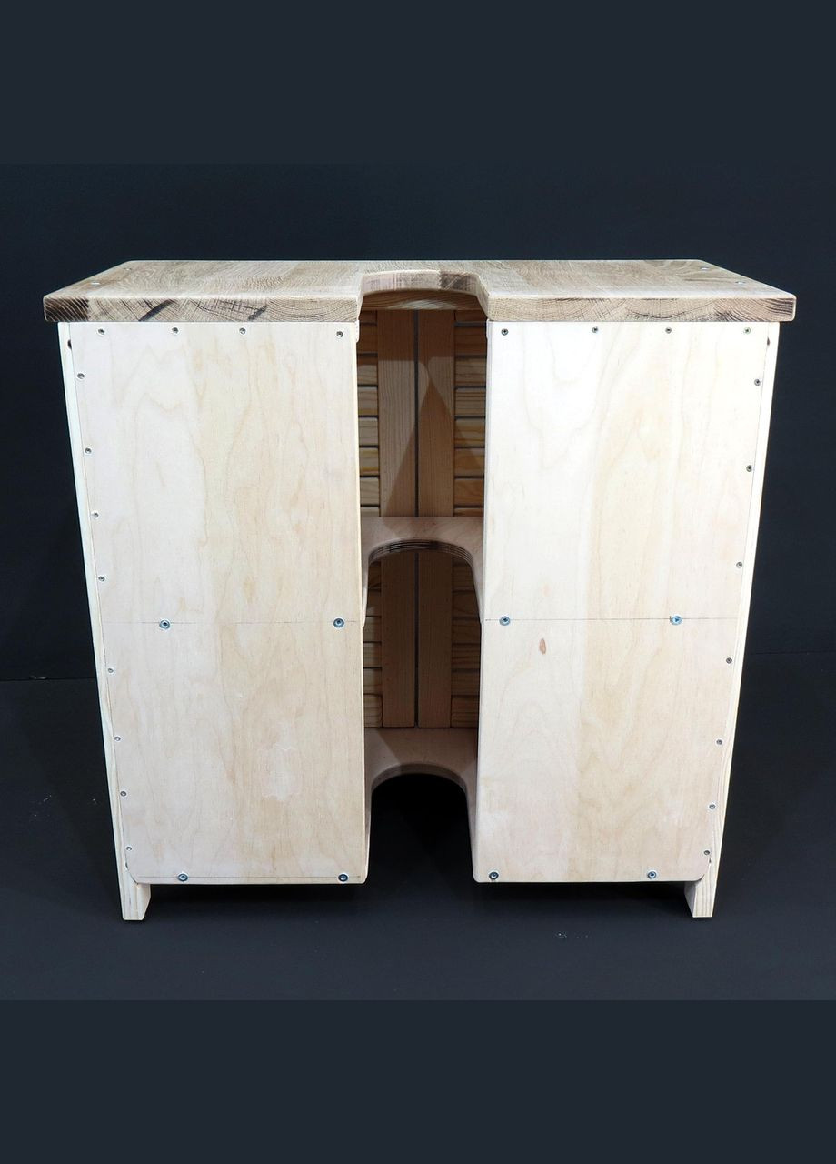 Тумба под раковину из дерева Касаи 60х60х30 бланже (ТТУ-6630301) No Brand (328293794)