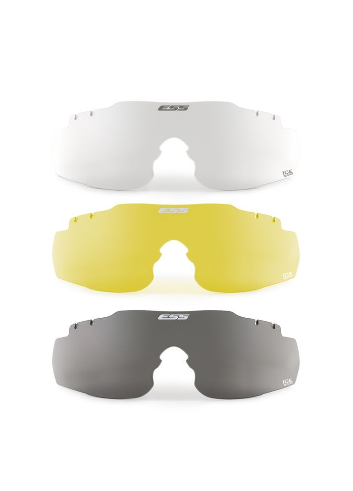 Очки защитные серии ICE NARO 3LS Kit Black ESS (315880835)