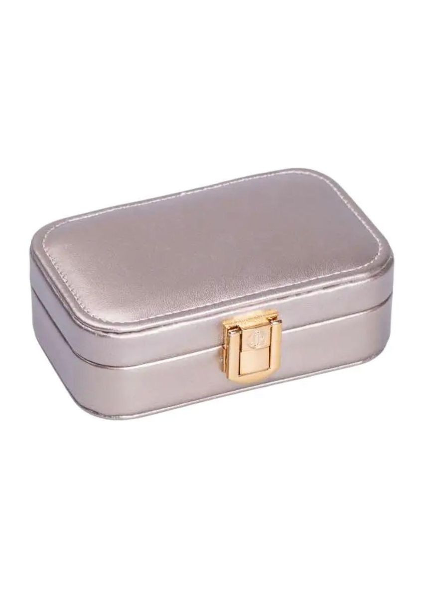 Шкатулка для украшений из эко кожи 12×7.5×4 см с застежкой органайзер для ювелирных изделий HP-5-34CR Yiwu (370801470)