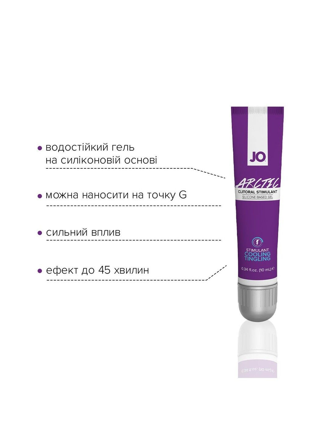 Стимулирующий гель для клитора ARCTIC COOLING 10 мл Jo (317256881)