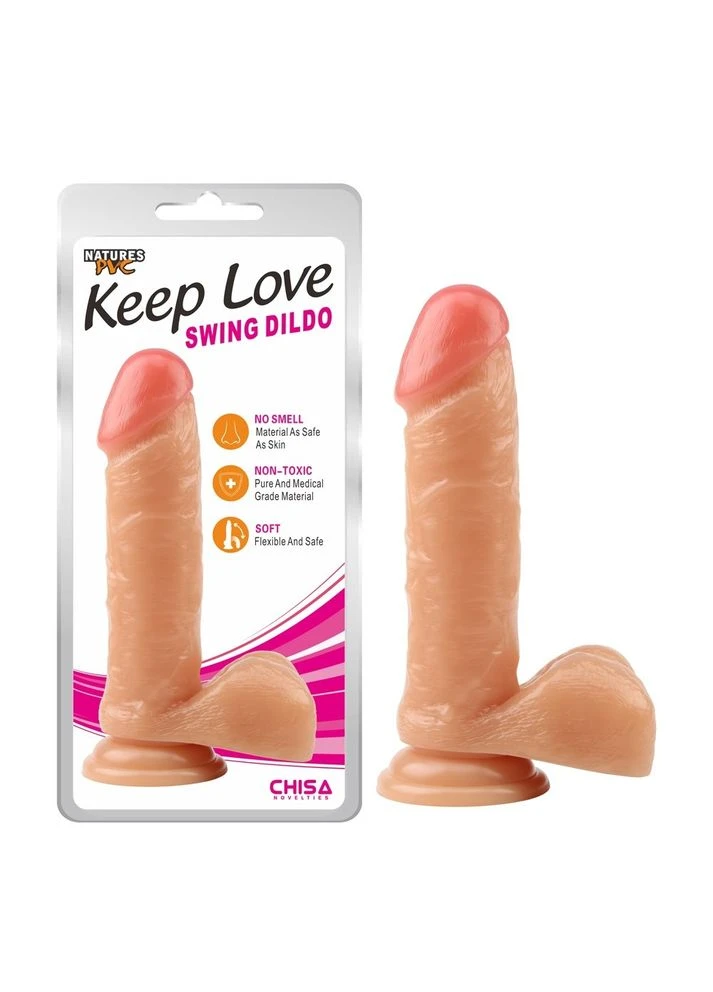 Реалистичный фаллоимитатор на присоске Keep Love Swing Dildo, Chisa (383092672)