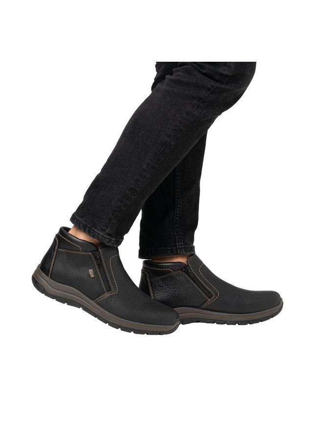 Черные зимние ботинки 03673-00 размер Rieker