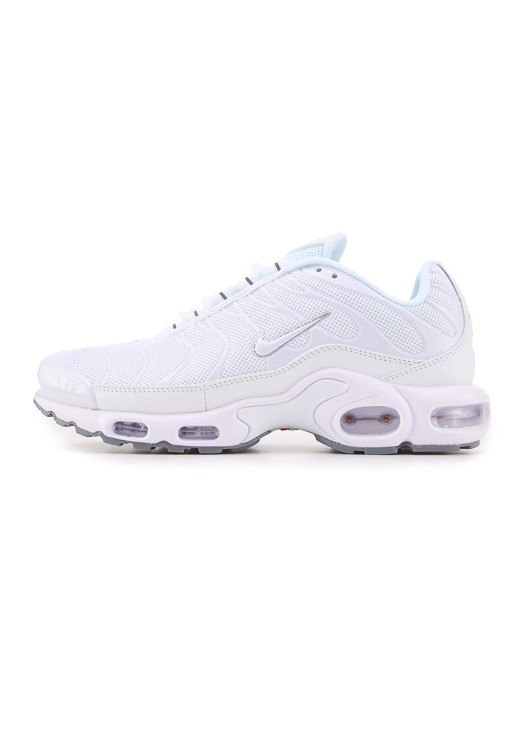 Серые демисезонные кроссовки мужские nike air max tn white grey найк аир макс тн No Brand