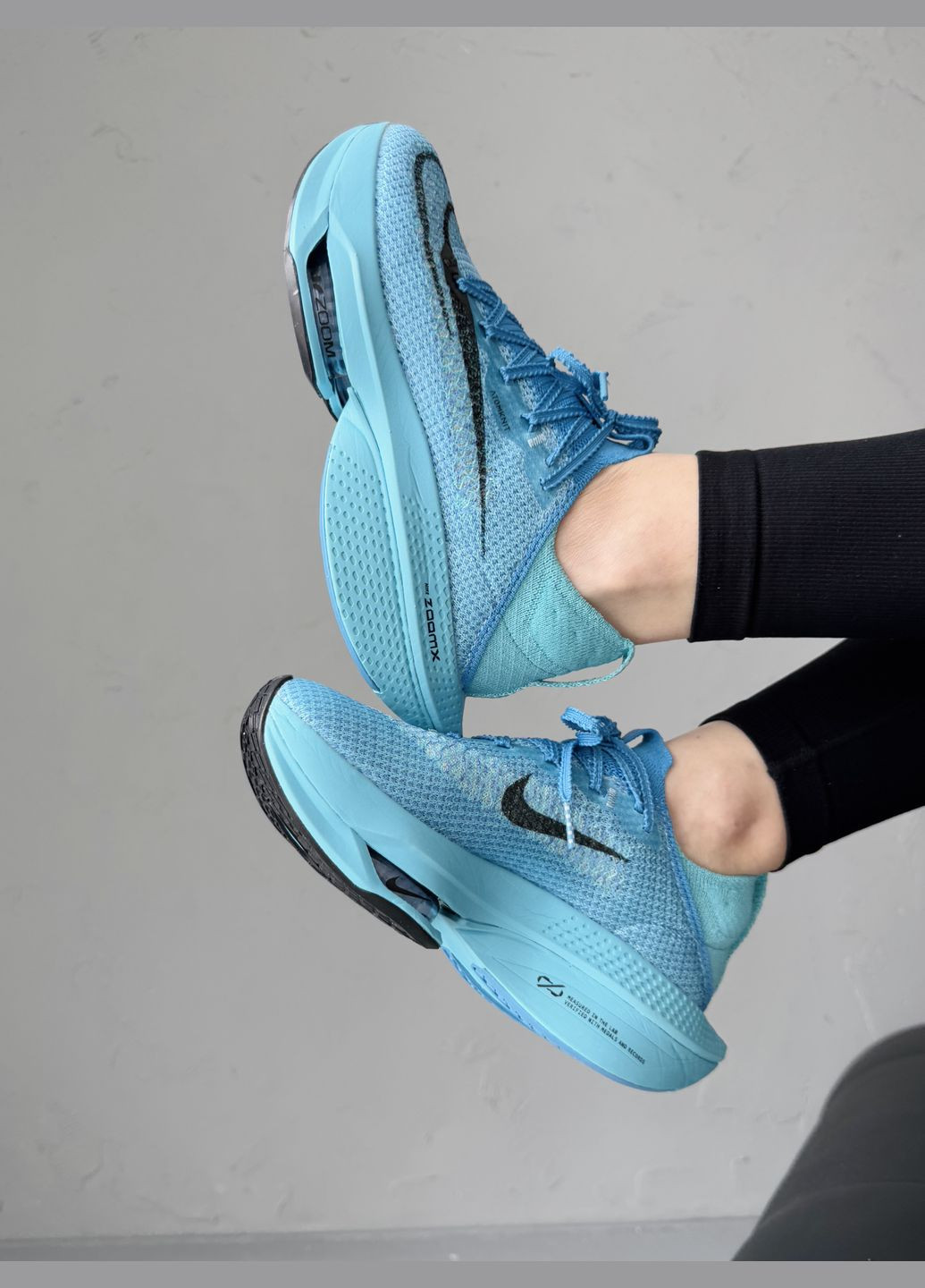 Кросівки жіночі і чоловічі Nike Air Zoom Alphafly Next 2 Blue Black | Найк Аір Зум Альфафлай блакитні No Brand блакитні демісезони (339775750)