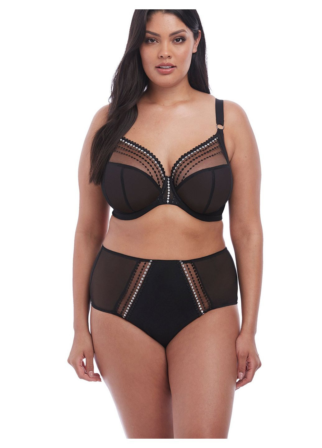 Чёрный планж бюстгальтер 8900blk Elomi с косточками полиамид, полиэстер, эластан