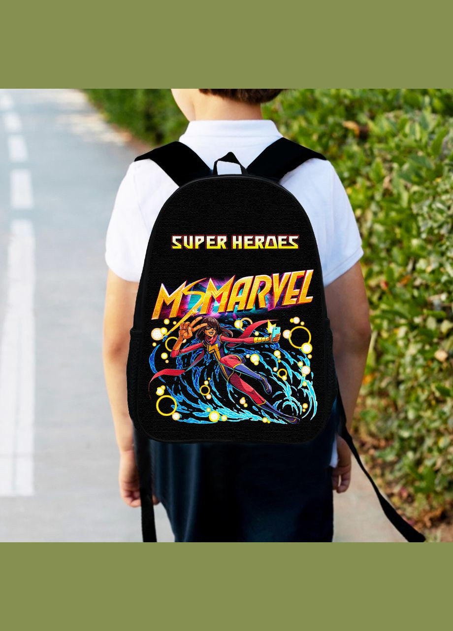 Рюкзак дитячий Марвел, Міс Марвел "Ms. Marvel" 34х27 см, ранець міський супер герой Marvel Comics, для хлопчика (0242) No Brand (325450463)