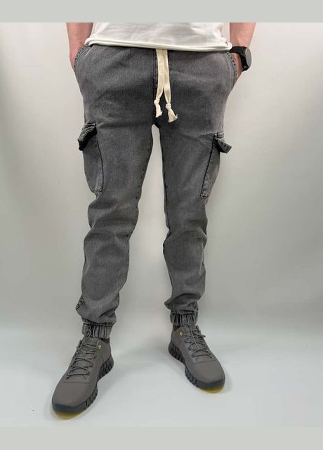 Серые демисезонные джинсы jeans 04-054-1 серые Hendricks