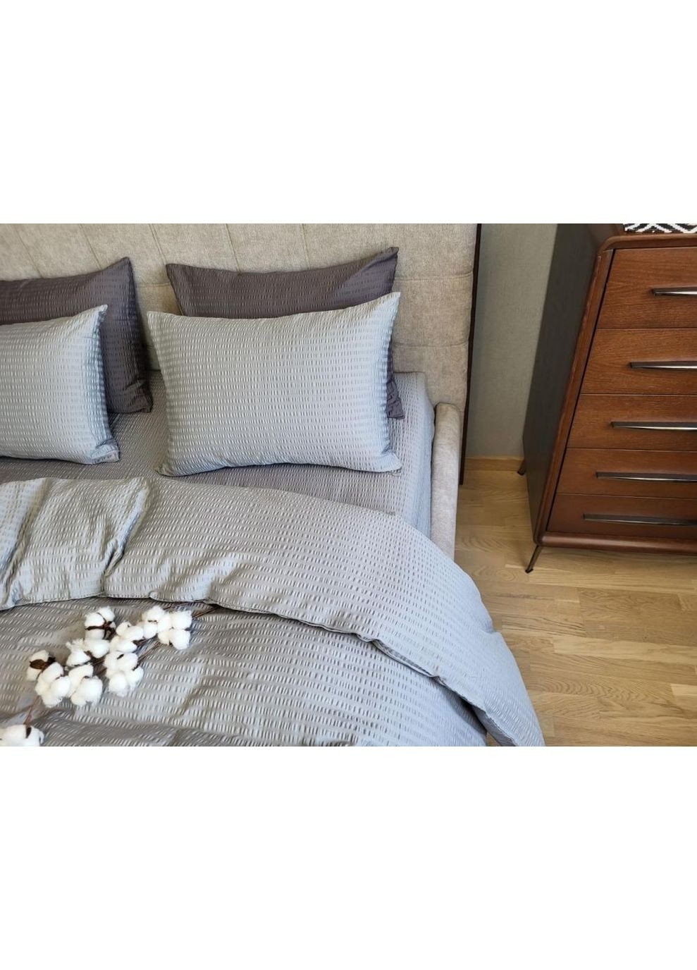 Постельное белье, сатин GOFRE PREMIUM Двуспальный размер, наволочки 70/70 No Brand (363191717)