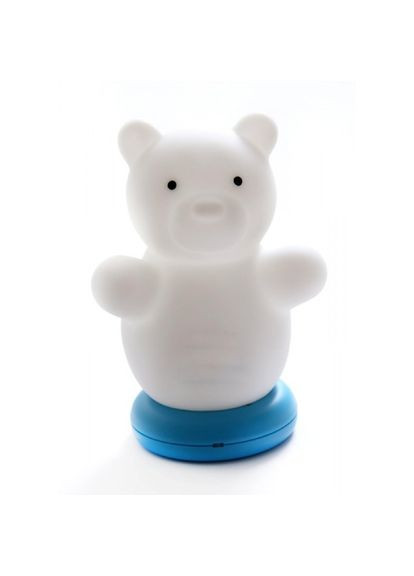 Портативний безпечний нічник, ведмедик, акумуляторний, 3 кольори підсвітки, з таймером автовимкнення KinderGlo (315719775)