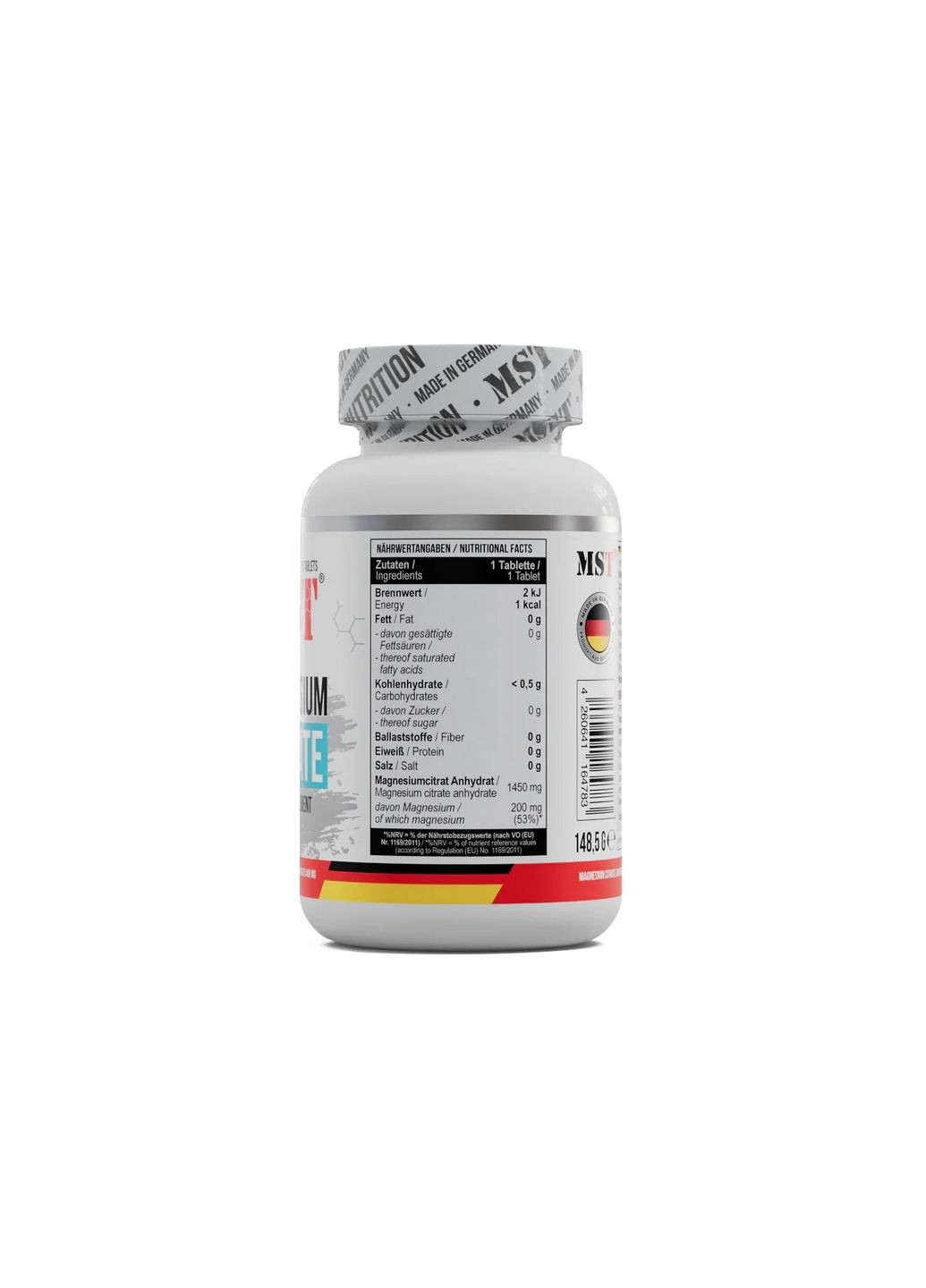Вітаміни та мінерали Magnesium Citrate 200 mg, 90 таблеток MST (294927223)