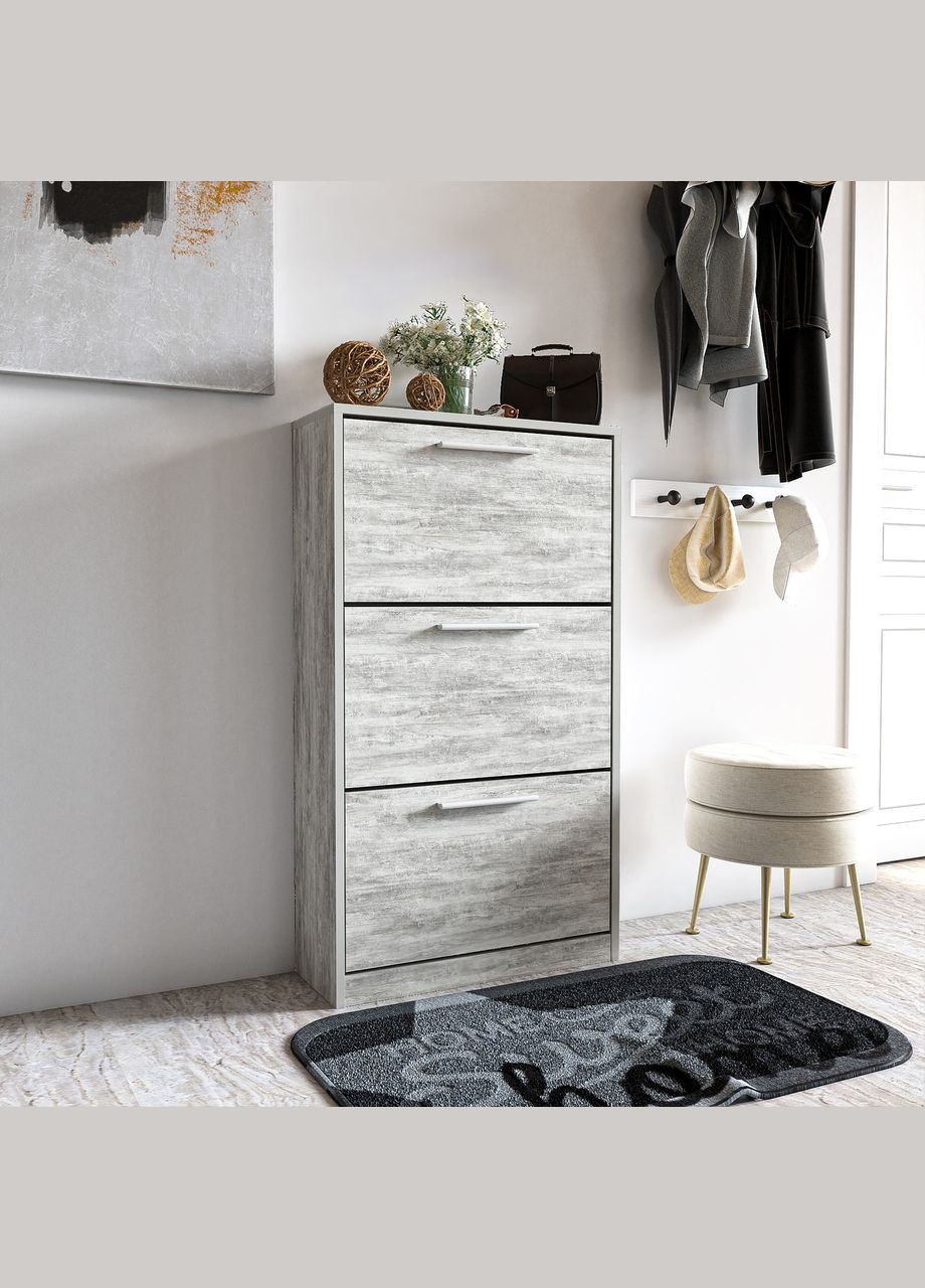 Тумба для взуття S-21 Ш590/В120 см/Г280 Бетон MORELI (313859542)