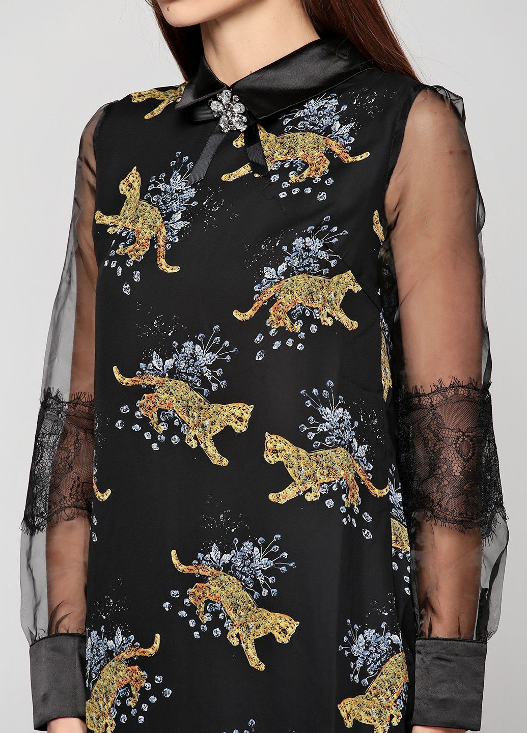 Чорна повсякденний сукня синій Axel