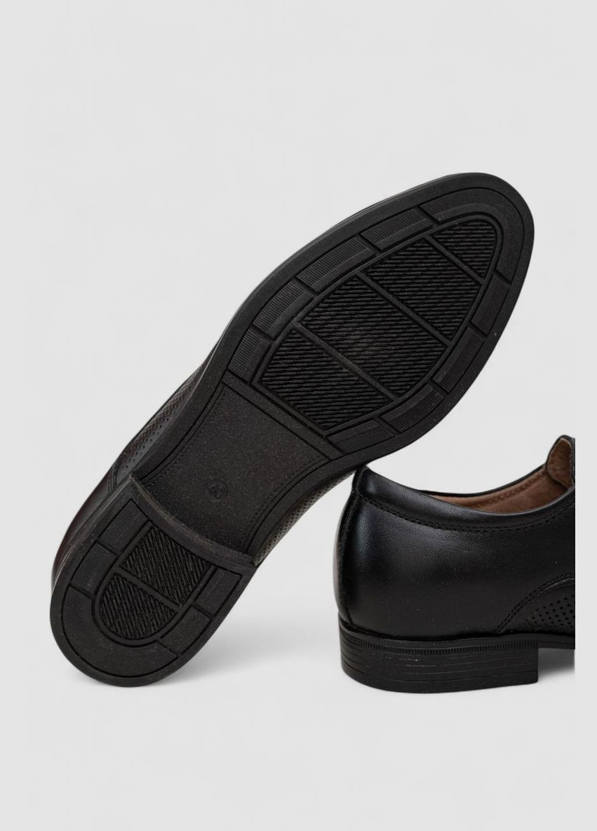 Черные туфли мужские с перфорацией,, KangFu