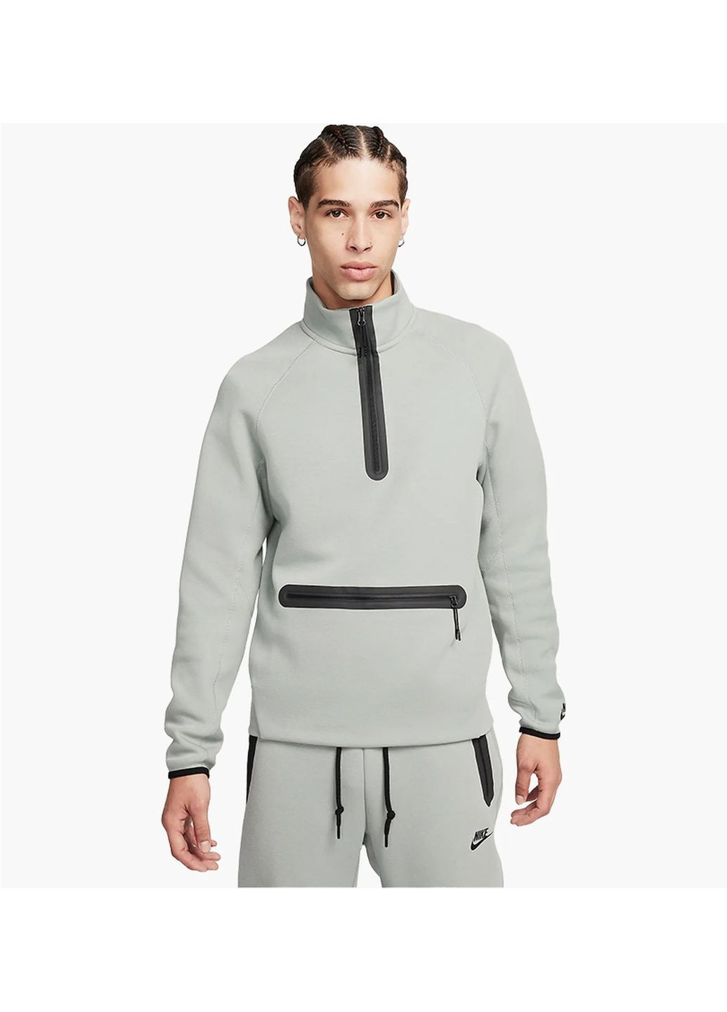 Кофта мужская 1/2 Sportswear Tech Fleece Grey Nike (364662516)