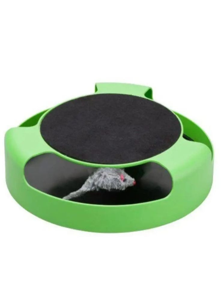 Іграшка з мишкою та кігтеточкою для кішок салатовий (2104618637) No Brand (351363074)