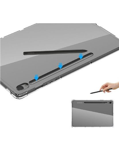 Силиконовый чехол бампер Silicone для планшета Samsung Galaxy Tab S9 FE (SM-X510 / SM-X516) - Clear Primolux (333720007)