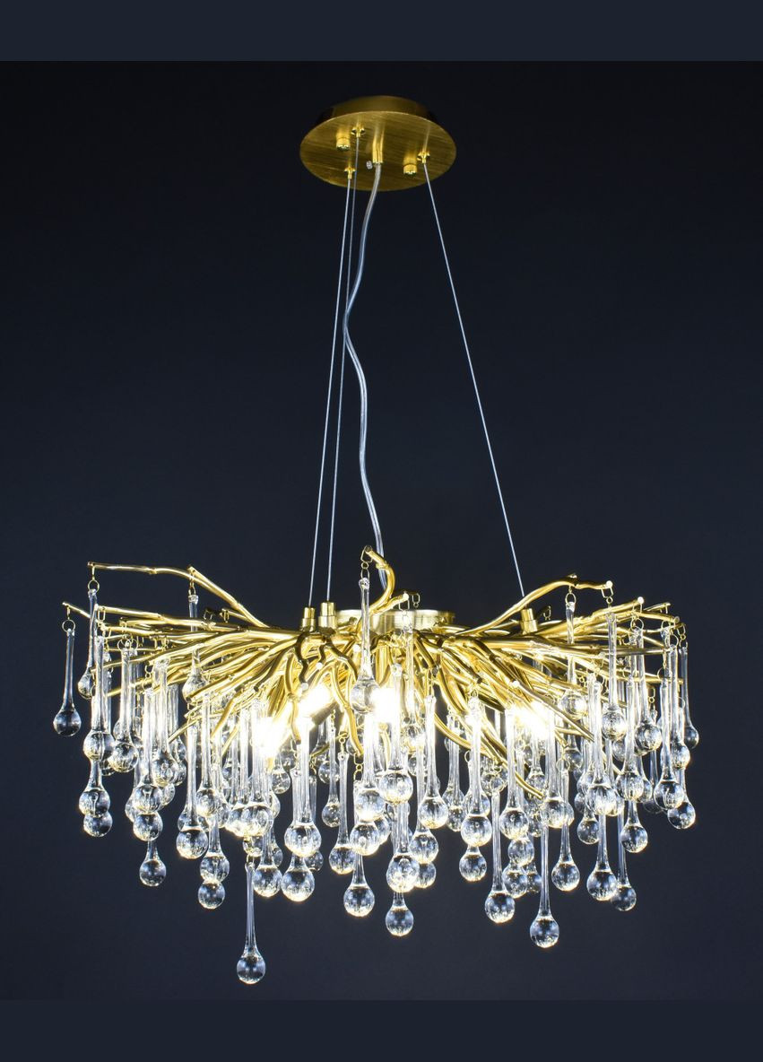 Люстра подвесная хрустальная 27227 Золото 35-180х40х40 см. Sunnysky (364493836)