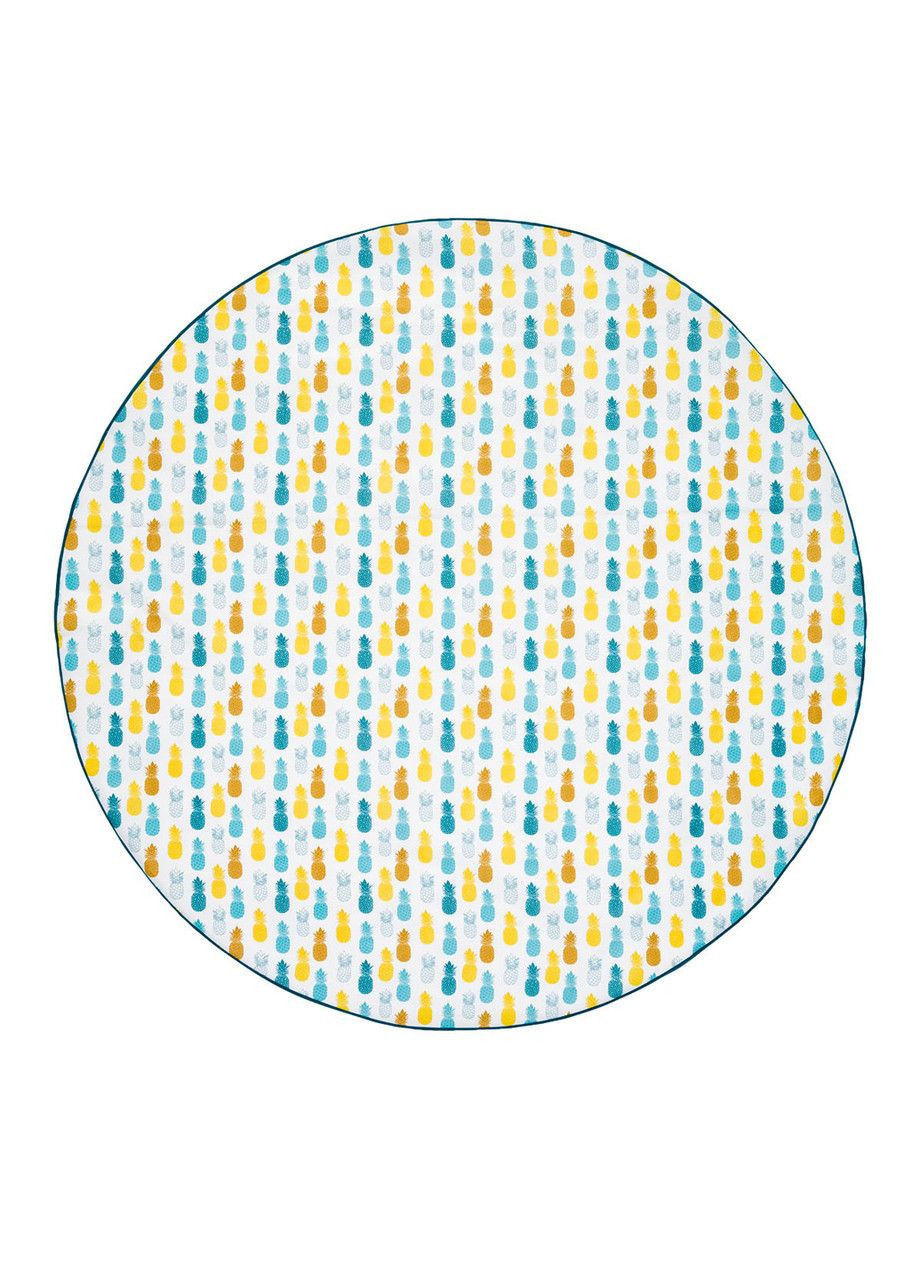 Водовідштовхувальна скатертина кругла Ананаси Ø 160 см, клейонка кухонна Livarno home (324833970)