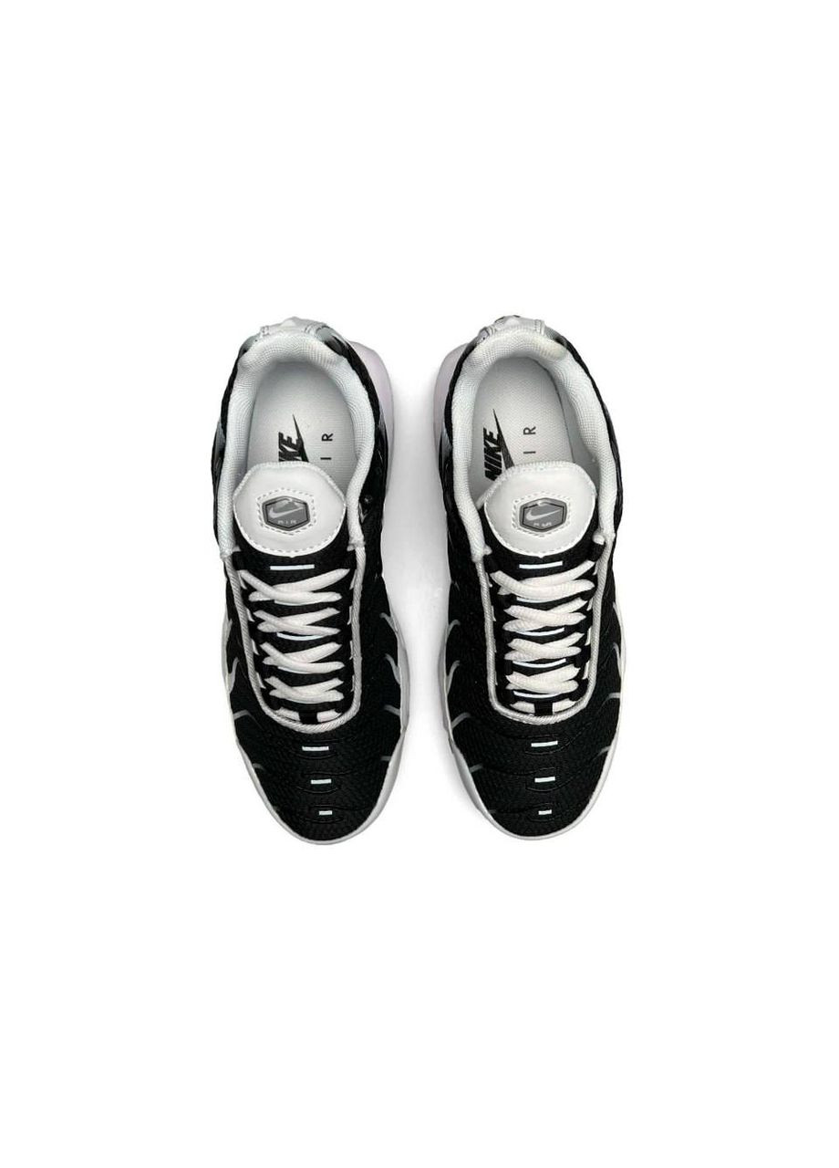 Черно-белые демисезонные кроссовки женские, вьетнам Nike Air Max Plus Triple White Black