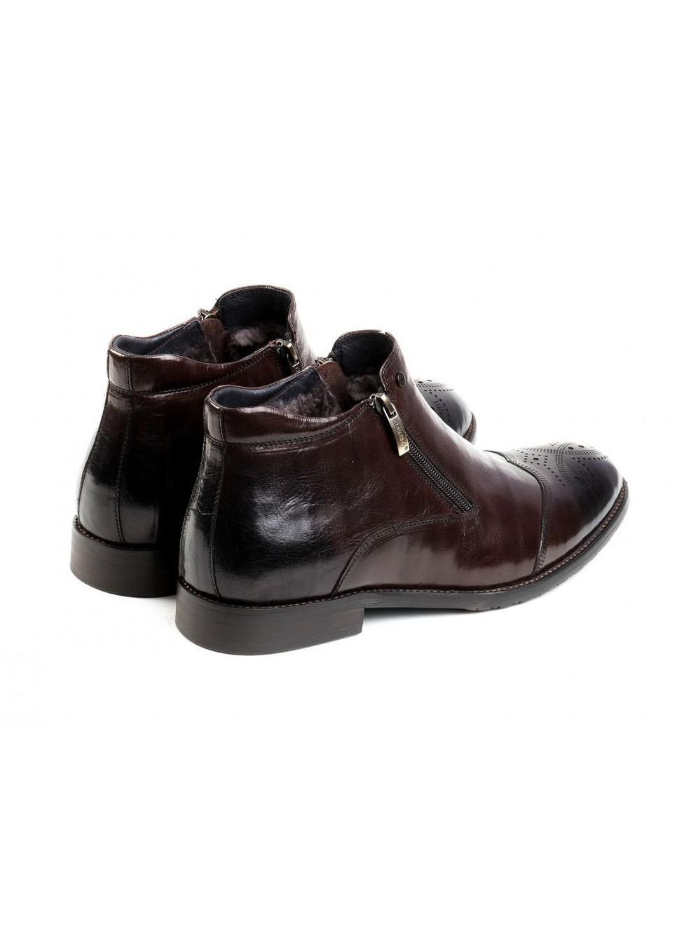 Коричневые зимние ботинки 7164316 цвет коричневый Clemento