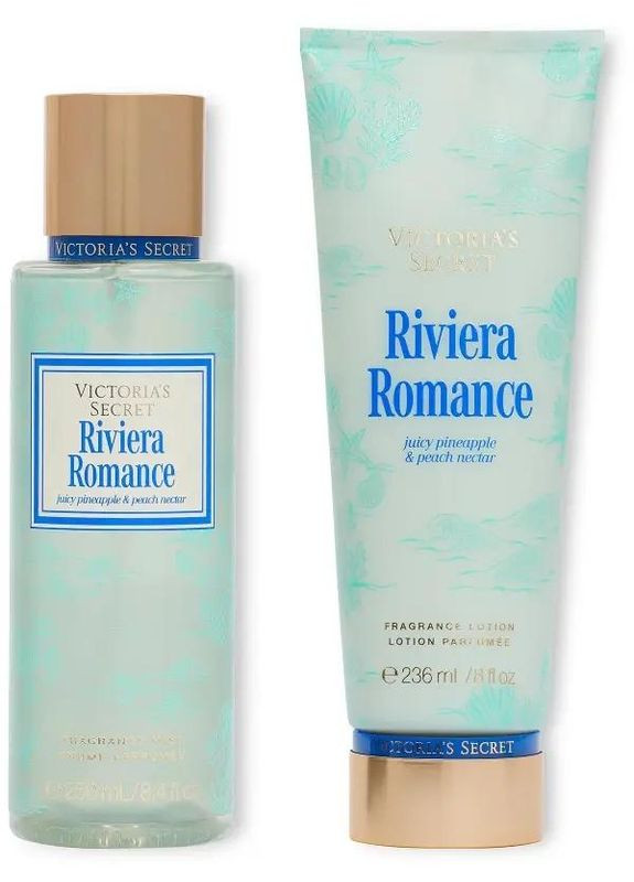 Набор: Спрей для тела и лосьон Riviera Romance (Спрей 250 мл + Лосьон 236 мл) Victoria's Secret (349498707)