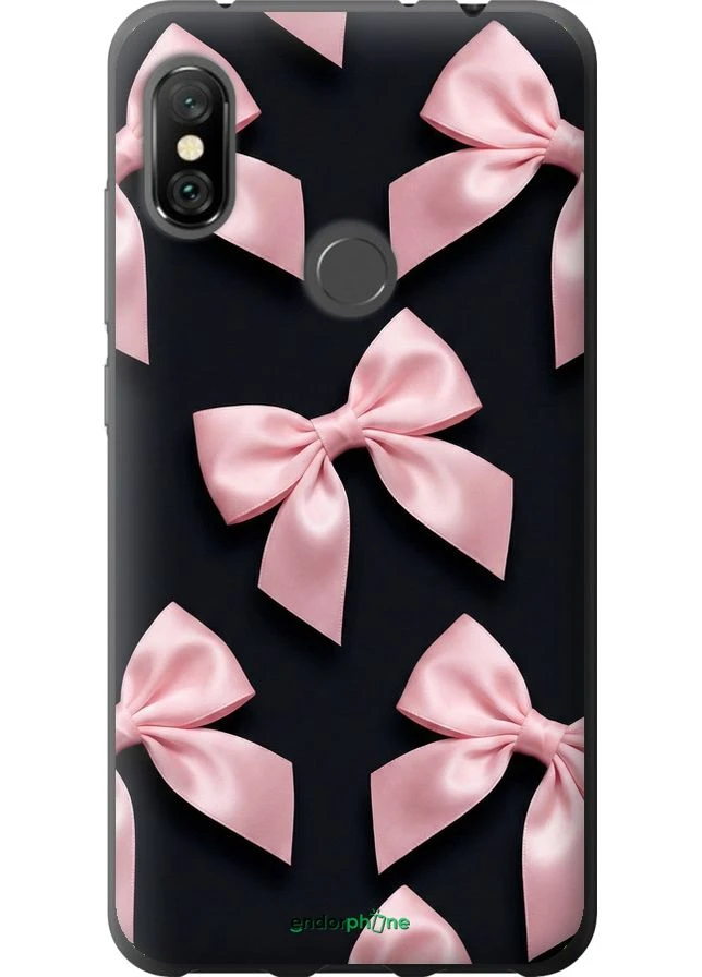 Чехол на Xiaomi Redmi Note 6 Pro Coquette Ribbons Dark Coquette "6767t-1551-70447" Endorphone (378750604)