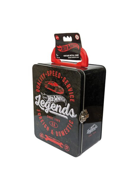Вінтажний контейнер для 18 машинок чорний (HWCC22B) Hot Wheels (370778179)