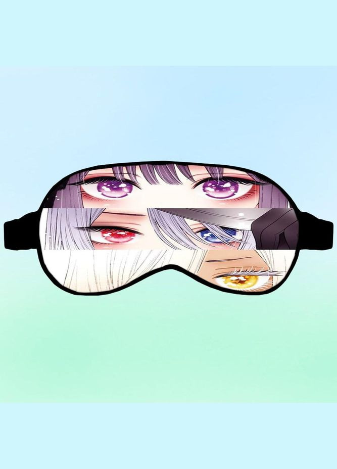 Маска для сну Аніме Ця порцелянова лялька закохалася #0013 чорна No Brand (315044699)