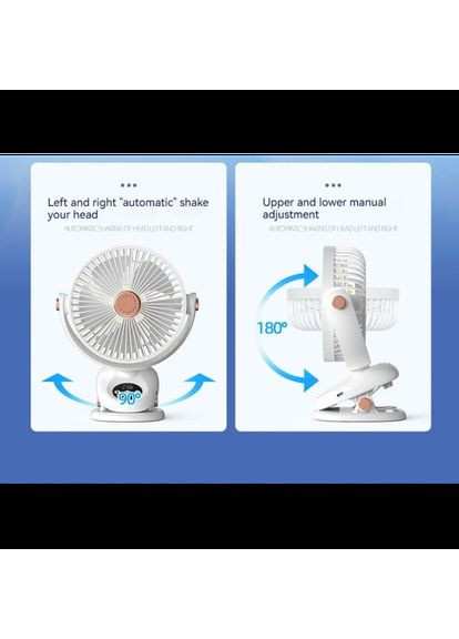 Портативний вентилятор F2 White 4000 mAh VHG (336543404)