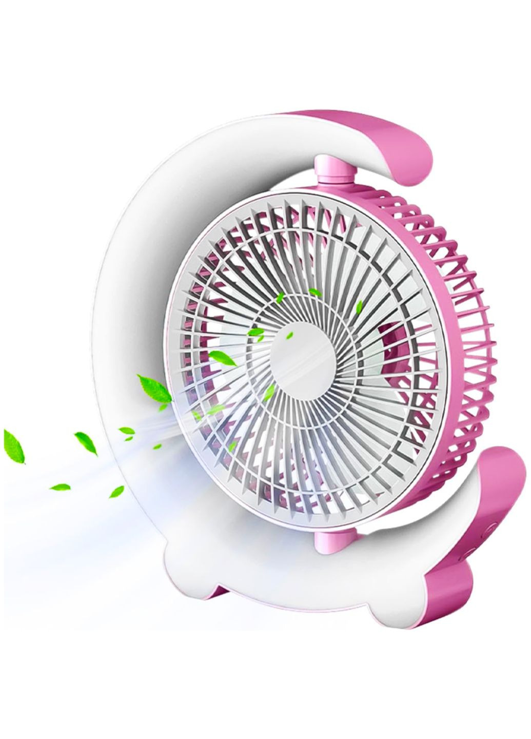 Бесшумный настольный вентилятор с цветной RGB подсветкой Україна (347234745)