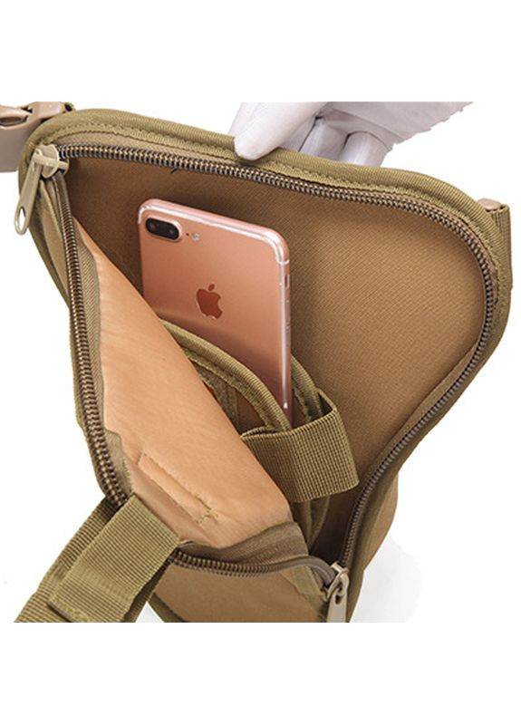 Сумка тактическая на пояс Outdoor A176 (Sand) военная с карманами на молнии и регуляцией ремешка Aokali (326806925)