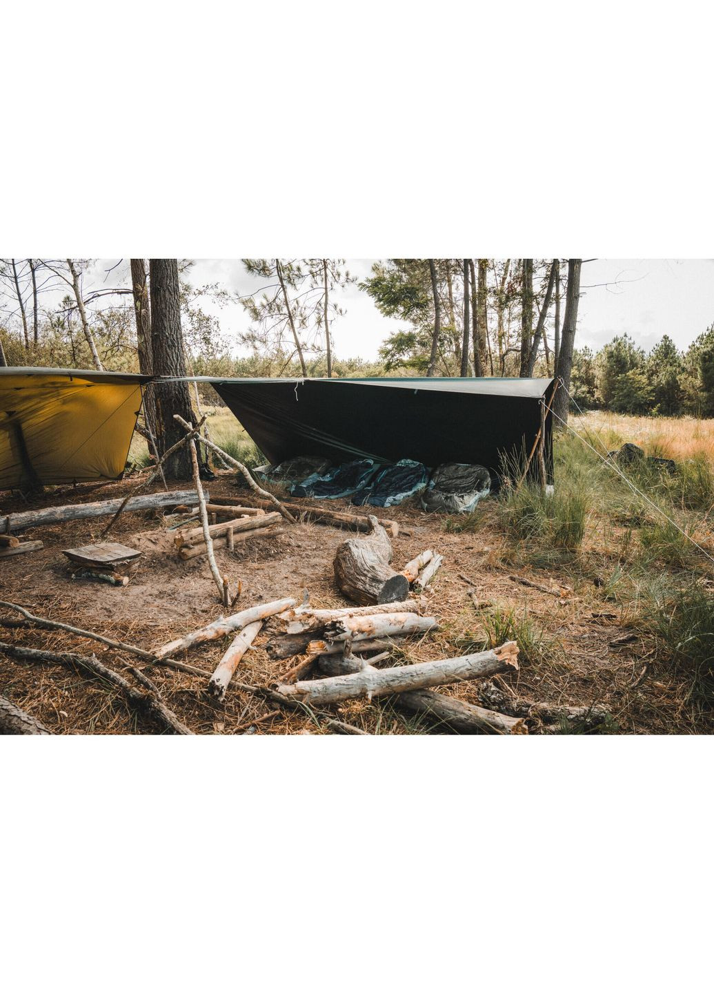 Намет Брезент Тент 4 х 4 м Водонепроникна Олива Solognac (348117421)