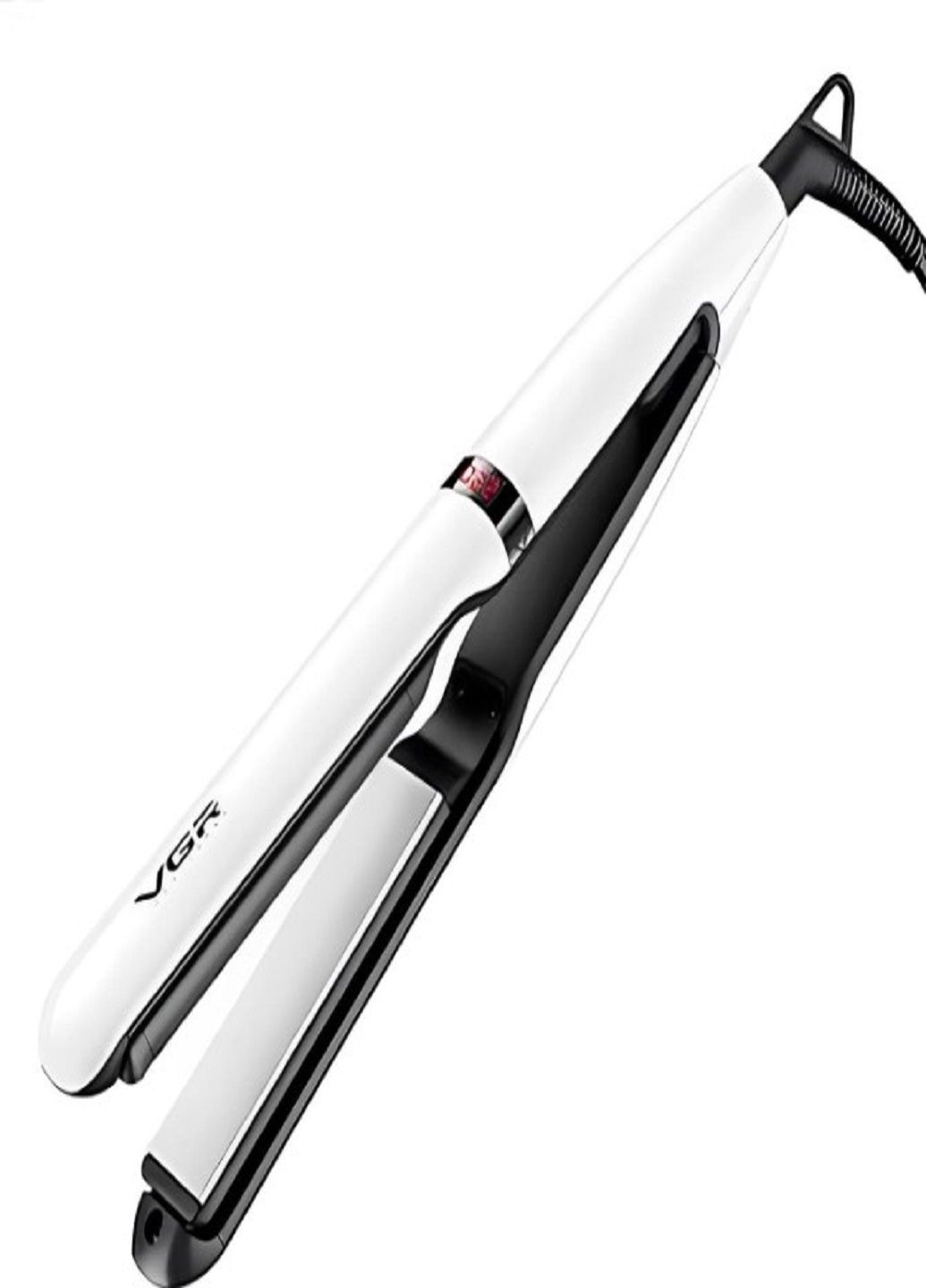 Плойка випрямляч V-512 для волосся з LCD дисплеєм Білий VGR (302243302)