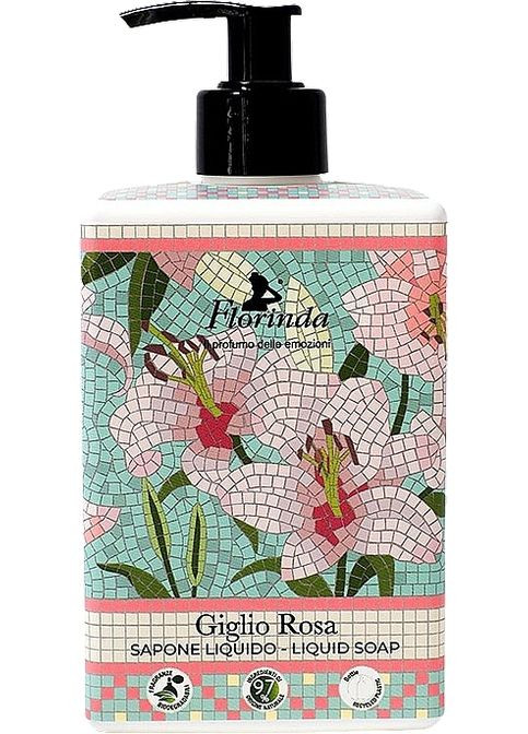Мило рідке "Рожева лілія" Mosaici Italiani Liquid Soap 500ml (1171578-125503) Florinda (368643071)