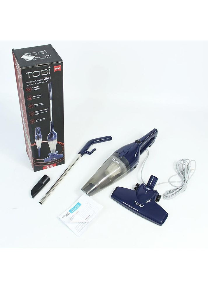 Ручной пылесос для дома 2в1, 1200 Вт, TC02, от сети/Вакуумный вертикальный пылесос без мешка Tobi (366979611)