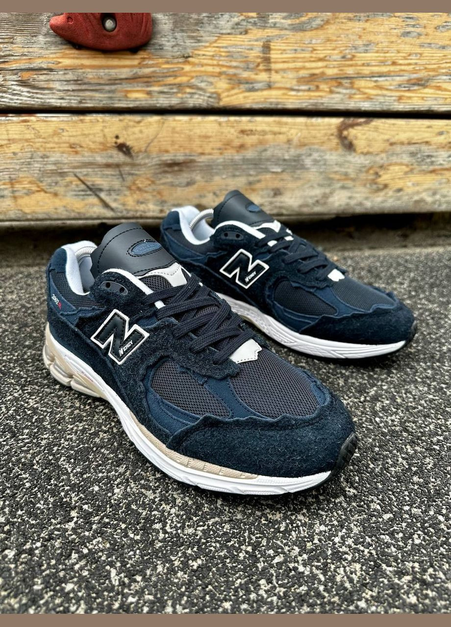 Темно-синие всесезонные мужские кроссовки No Brand