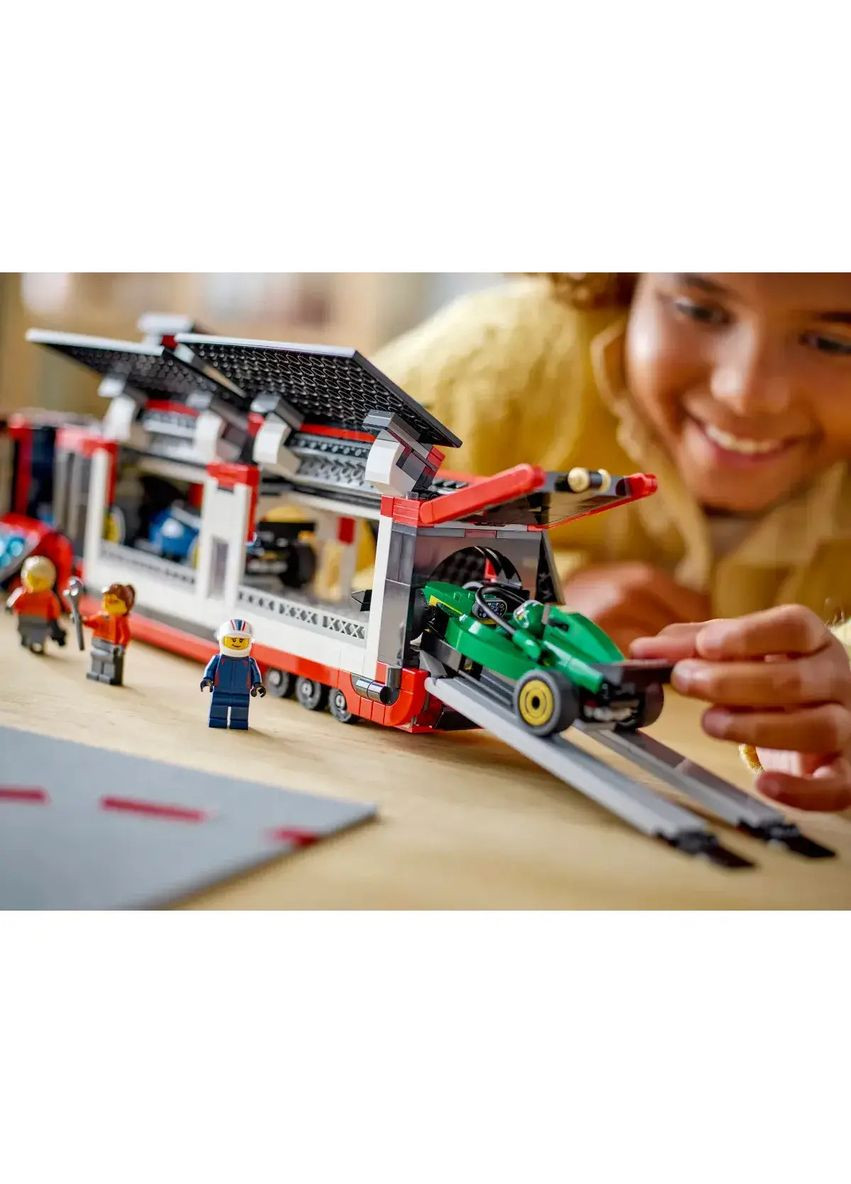 City Constructor F1 грузовик с автомобилями RB20 и AMR24, 1086 деталей () Lego 60445 (328398044)