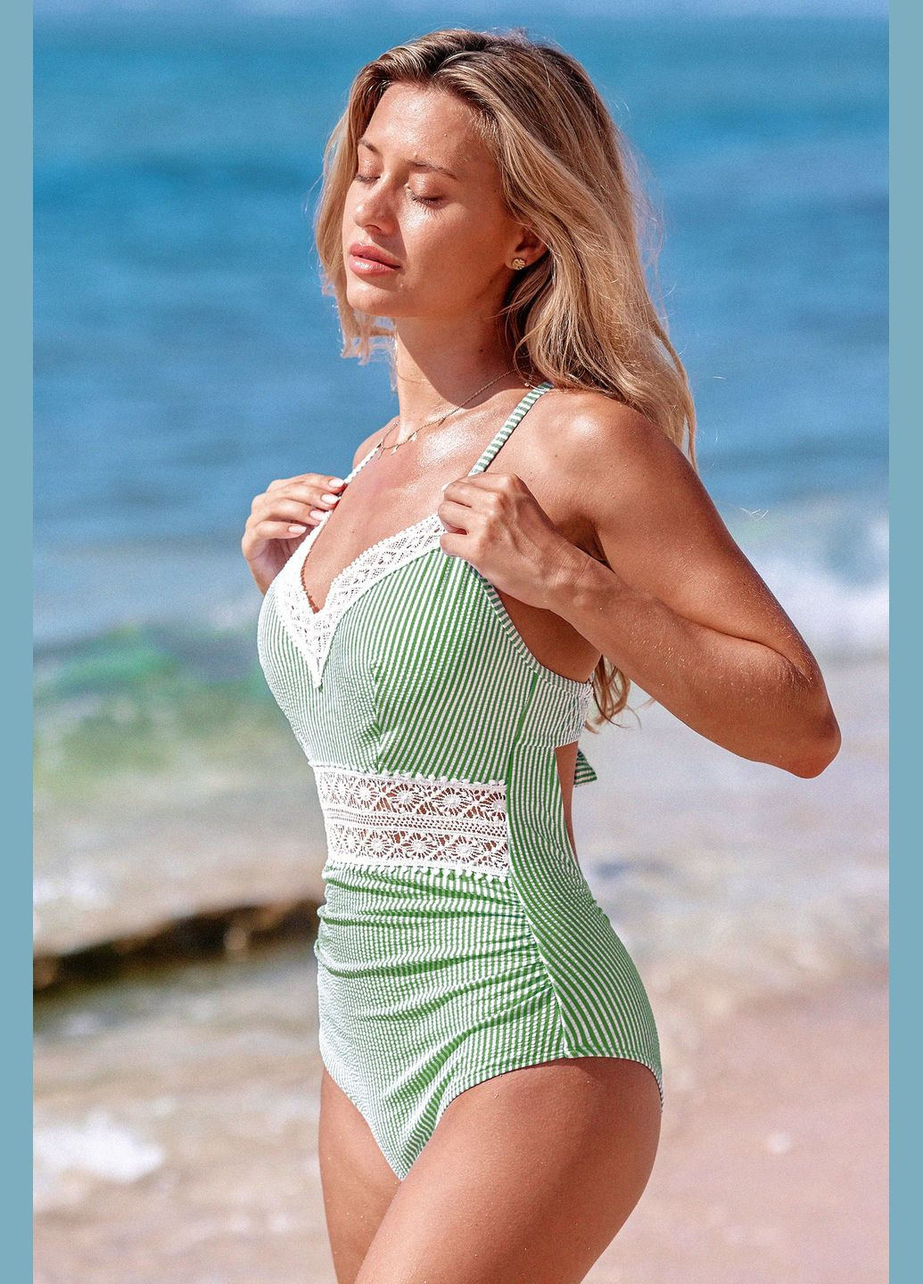 Белый летний купальник CUPSHE