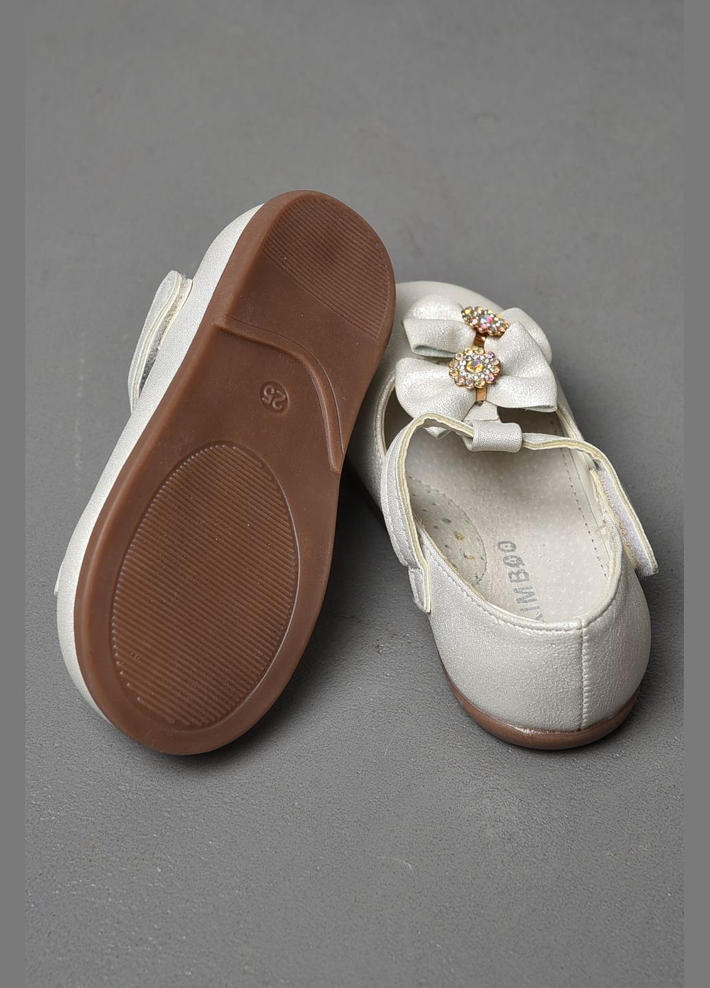 Туфлі дитячі для дівчинки білого кольору Let's Shop (291162783)